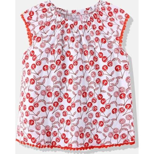 Summer new girls' T-shirt wholesale baby round neck tops childrens clothing childrens short sleeves