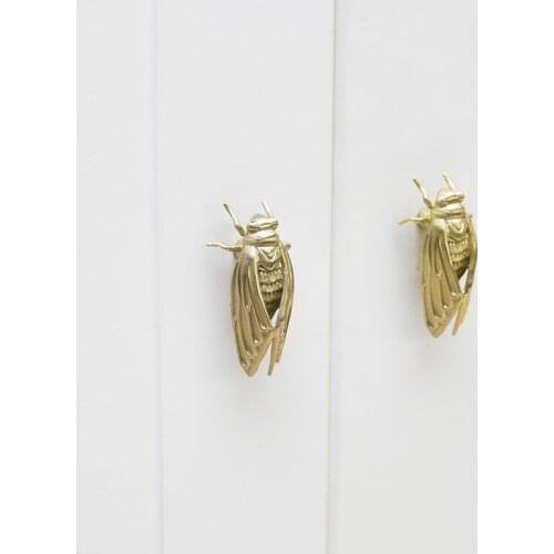 Original design Nordic brass handle drawer wardrobe cabinet cabinet door American single hole small handle