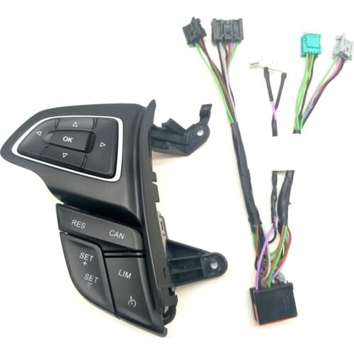 For Ford Focus Mk3 2015-2017 Kuga 2017 Cruise Control Switch Multifunction Steering Wheel Button Bluetooth Audio Button