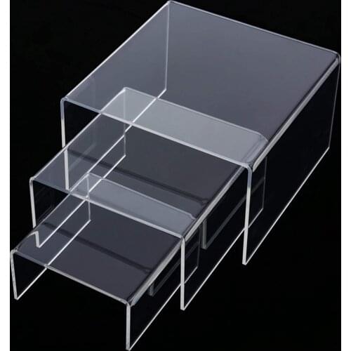 1 Set of 3'', 4'', 5' Clear Acrylic Risers Display for Collectibles Figures Jewelry Display Fixture Table Counter Decorations