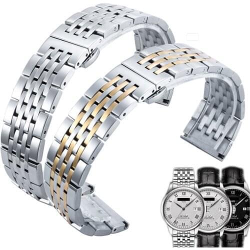 Stainless Steel Watch Strap For Tissot Watch Band 1853 T41 T17 Silver Golden Rose Gold Watch Bracelet 14mm 16mm 18mm 19mm 20mm