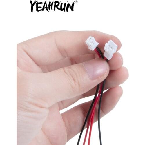 YEAHRUN 20Pcs JST-PH 2.0 Male and Female Battery Connector Cable Lines for Axial SCX24 1/24 RC Crawler Car Truck Upgrade Parts