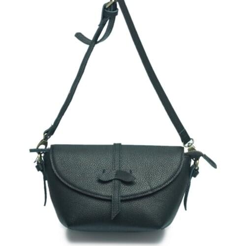 2019 spring and summer new fashion trend first layer cowhide diagonal women casual hobos bag