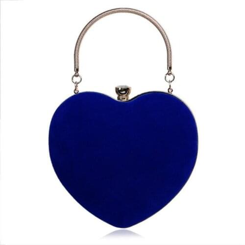 2020 Heart Shaped Diamonds Women Evening Bags Chain Shoulder Purse Day Clutches Evening Bags drop shipping MN865