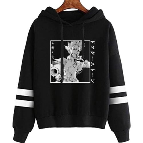 Dr.STONE Ishigami Senkuu Sweatshirt Women Anime Graphic Top Long Sleeve Clothes Winter Pullovers Hoodies