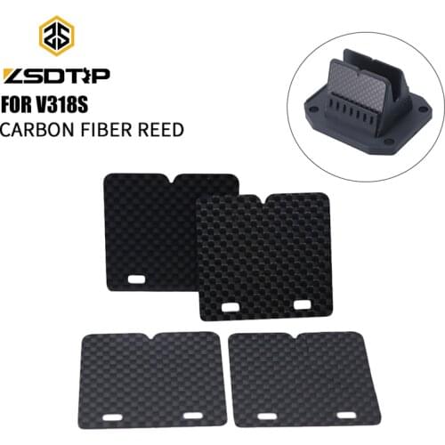 ZSDTRP 10pcs/20pcs For Honda CR 80/85 Motorcycle Motocross Dit Pit Bike Carbon Fiber Flex Dual Stage Intake Reed Valve Pad Race