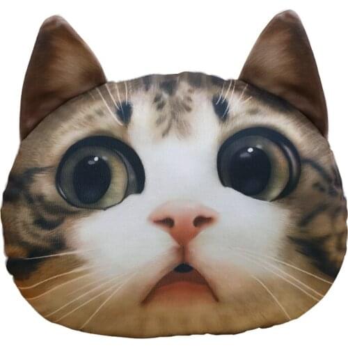 1PC 36cm Creative 3D Cat Plush Pillows Stuffed Cartoon Simulation Cat Toys Car Pillow Cushion Gifts for Girls Children Gifts