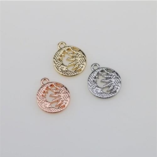 20pcs 12mm Popular Sun With Moon Coin Zinc Alloy Necklace,Earring Bracelet Jewelry DIY Handmade 3 colors