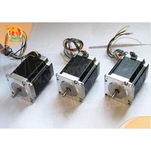 Wantai 3pcs Nema 23 Stepper Motor,Single Shaft with FLAT,D-Shaft,57BYGH627P1 270oz-in 1.9N.m76mm 3.0A 4leads Medical Laser