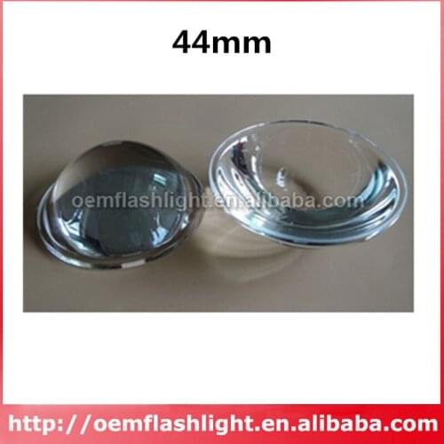 44mm Optical Glass LED Lamp Lens - 1pc