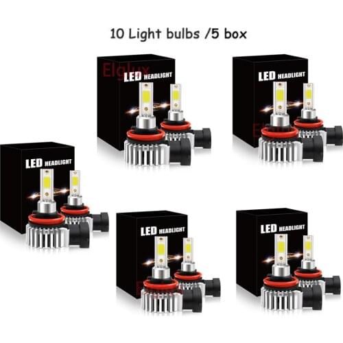 2pcs H7 LED H1 H11 9005 9006 H4 LED Car Headlight 80W 12000LM Auto Headlamp Light Bulb Fog Lights White 8000K 6500K 12V Lamp