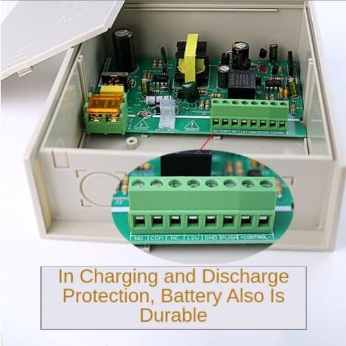 AC 100~240V DC 12V 2A/3A Power Supply w/ Backup Battery Interface RFID card Access Control System Power Supply