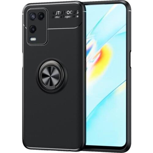 For Oppo A54 4G Case Luxury Ring Back Cover Soft ShockProof Silicone Case For OPPO A54 A 54 OPPOA54 Phone Cases