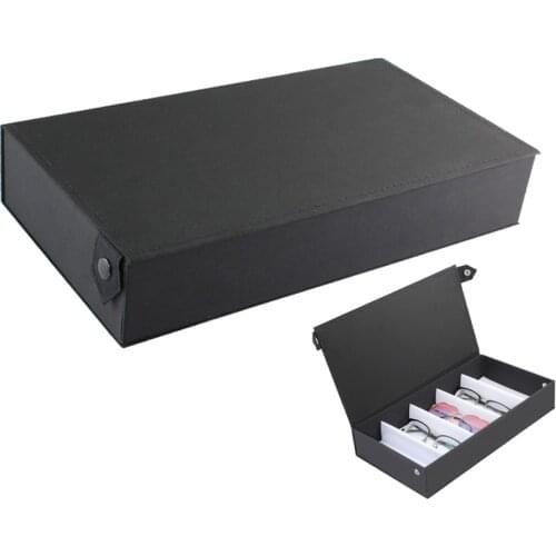 Fashion durable 5 Grids Eyeglass Sunglasses Storage Box Display Grid Glasses Stand Case Eyewear Accessories