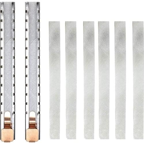 GTBL 2 Soapstone Holder with 6 Flat Set/Mark White Clear and Removable Markings on Steels Quality Soapstone Pens for Welding