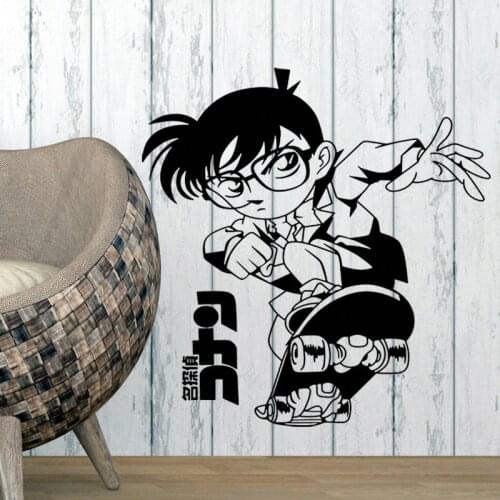 Detective Conan Sticker Anime Boy Kid Room Wall Sticker Car Decal Sticker Vinyl Wall Stickers Decor Home Decoration