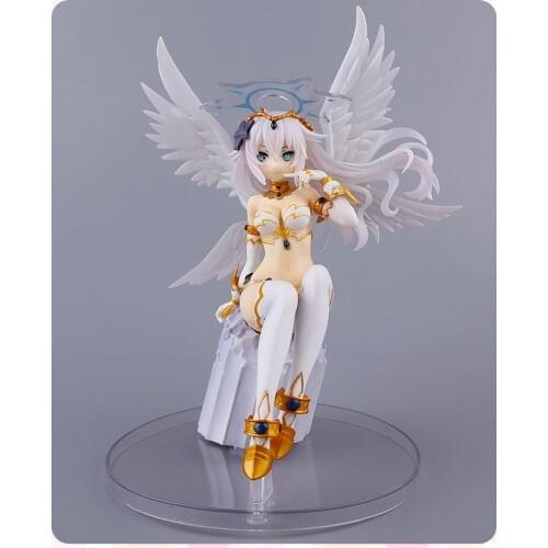 New 4 Goddesses Online Noire Black Heart 1/7 Figure Cyber Dimensional Game Neptune ASCII Media Works Figurine Toys 21cm