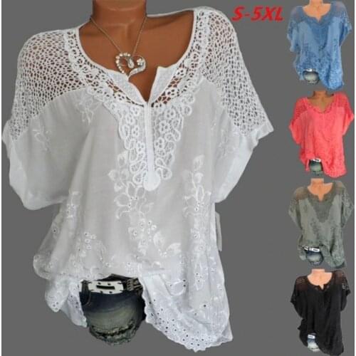 Kalenmos Women's Shirts With Embroidery