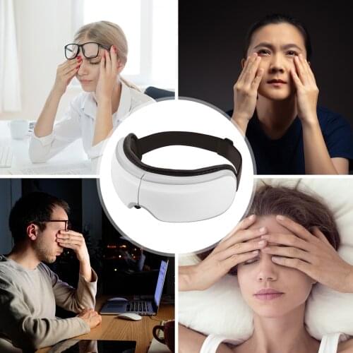 Eye Massager Eyes Therapy Massager with Heat Air Compressions Vibration for Relieve Eye Strain Dry Eyes Eye Bags Improve Sleep