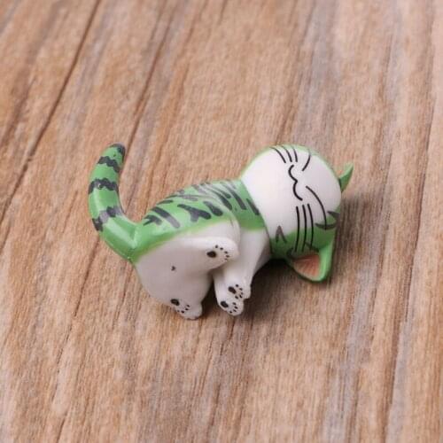 Miniature Cats Garden Ornament Figurine Fairy Dollhouse Micro Landscape Decor P31E