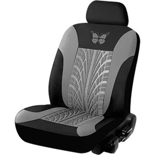 N84F 2pcs/set Car Universal Seat Covers Beautiful Butterfly Pattern Fashionable Auto Seat Protector Motor Car Interior Decor