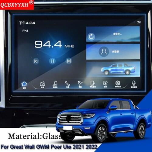 Navigation Screen Film Dashboard Glass Display Screen Film Climate Control Sticker For Great Wall Cannon GWM Poer Ute 2021 2022