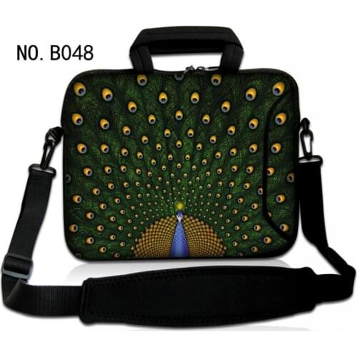 Peacock Laptop Bag Women Men for iPad Laptop 12 13 14 15 Notebook Shoulder Handbag Briefcase for Macbook Air Pro 14.1 15.4 15.6