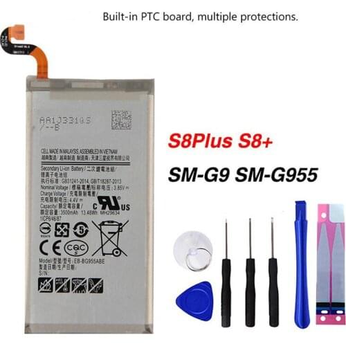 Original High Quality EB-BG955ABE Battery For Samsung GALAXY S8+ G9550 GALAXY S8 Plus S8Plus SM-G9 SM-G955 3500mAh