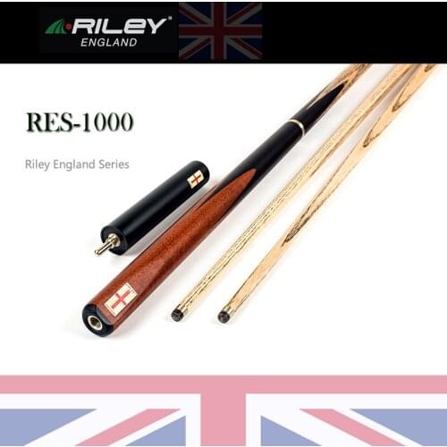 RILEY RES 1000 Snooker Cue 9.5mm Deer Master Tip With Extension Professional 3/4 Split Cue Rared Wood Inlaid Ebony Technologia