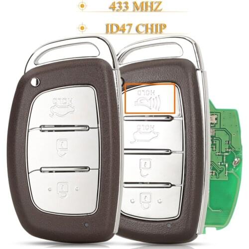 Kutery 3 Buttons Smart Remote Car Key Fob 433 MHz 95440-D3000/D3010/D3500 ID47 Chip For Hyundai Tucson 2016