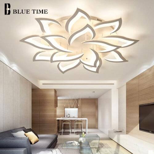 Modern Acrylic Home Ceiling Light For Living room Dinning room Bedroom Led Ceiling Lamp White Finished Fixtures AC 90-260V