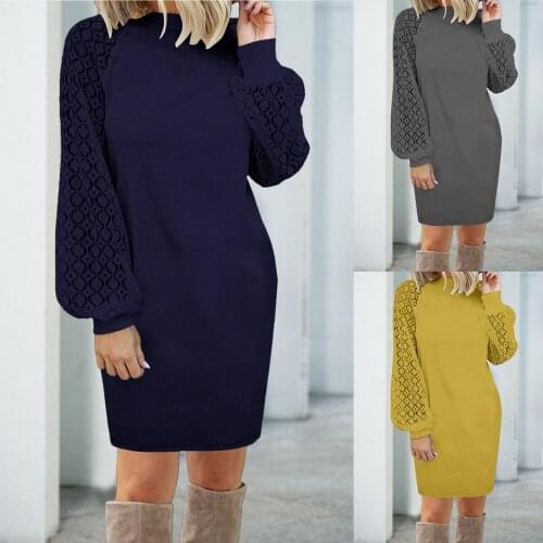 Модные вязаные платья WHooHoo China At AliExpress