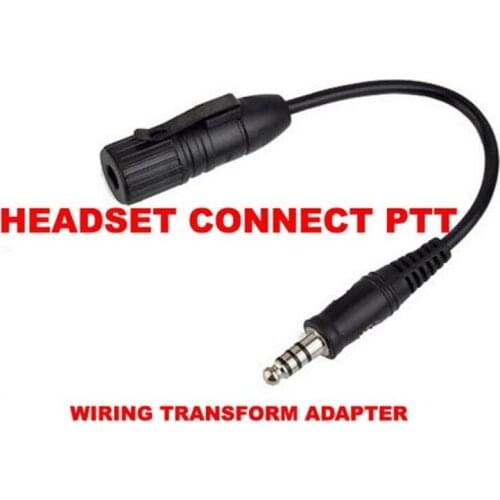 Z Tactical Airsoft Wiring Transform Adapter Wire Connect Headset mic with Ptt