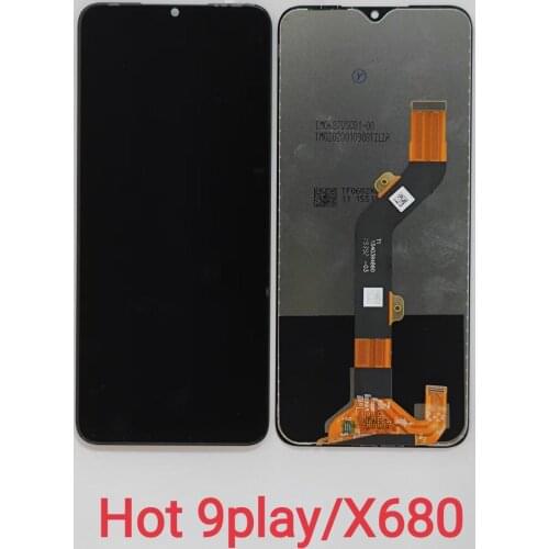 100% Original Quality 6.82" LCD Display For Infinix Hot 9 Play X680 LCD Display Touch Screen Full Assembly With Free Tool Kits