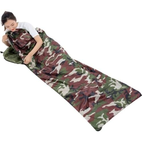 1000g Warm Outdoor Travel Camping Camouflage Sleeping Bag Adult Envelope Sleeping Bag With Hood