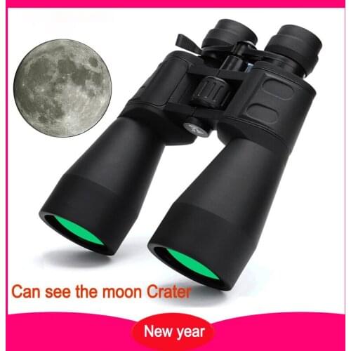 Binoculars 10-380X100 High Magnification IPX6 Telescope with Broadband Green Film HD Professional Zoom 10-60 Times for Hunting