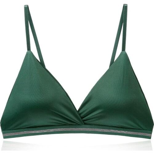 Ice silk strapless strapless bra bra