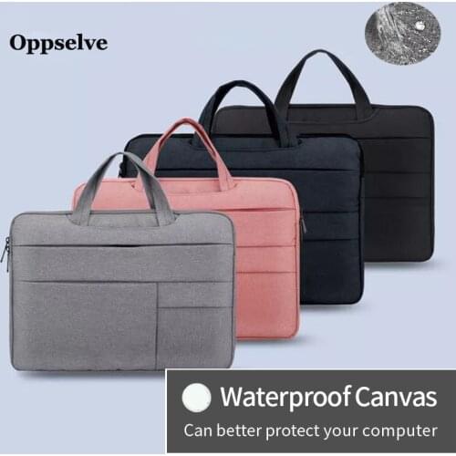 Laptop Bag Protective Fashion Case Carrying Case Portable Sleeve for 13.3 14 15.6 Inch Handbag Waterproof Fabric Notebook Bag