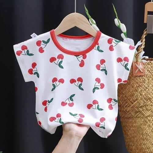Childrens Short Sleeve T-shirt Summer 2021 Cotton Boys Girls' Short Sleeve Tee Shirt Clothing Loose Top Shirts Clothes Kids