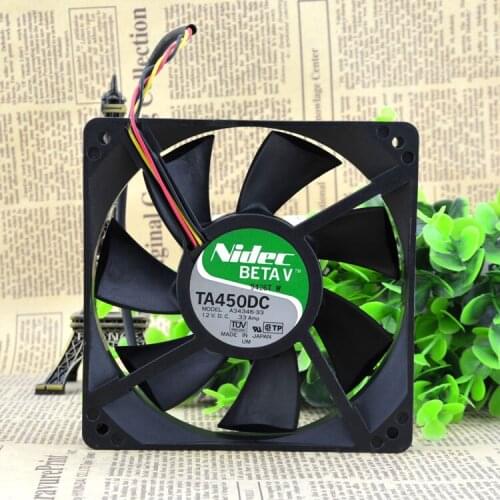 For NIDEC 12CM Server Cooling Fan A34346-33G1 12V 0.33A