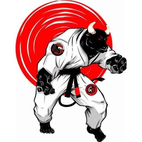 Fuzhen Boutique Decals Exterior Accessories Jiu-Jitsu Monster Blue Waterproof Car Stickers Decal Bumper Personality Graphics