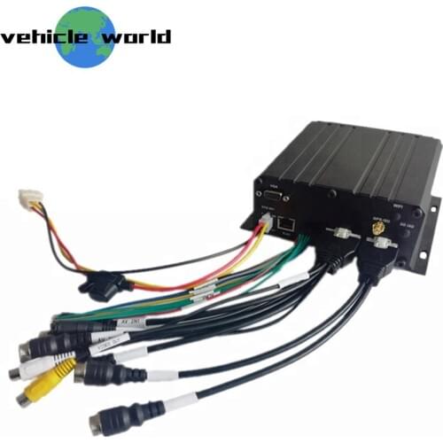 H.264 6Ch Trailer Truck Taxi School Bus Car 2.0MP AHD 1080P GPS HDD SD Card Mobile DVR