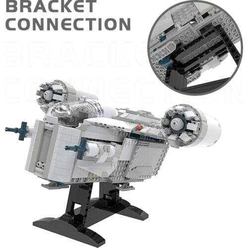 MOC 75281 Anakin-Interceptor Decoration Stand Constructor Building Blocks Stand Space War Bricks Toys For children Gifts