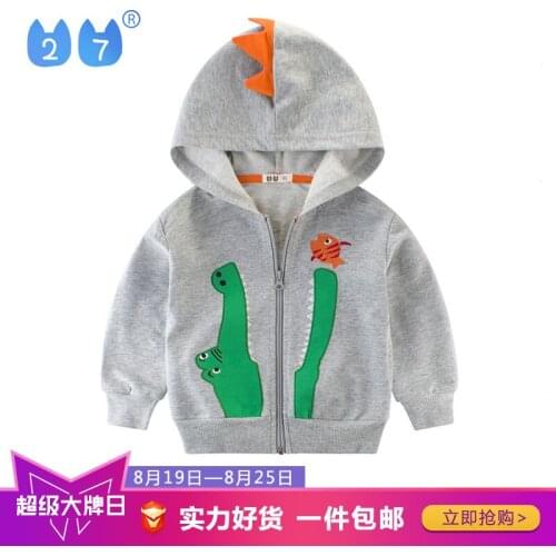 90cm-140cm Cute Crocodile Spring Children Coat Autumn Kids Jacket Boys Outerwear Coats Casual Boy Windbreaker Baby Clothes Cloth
