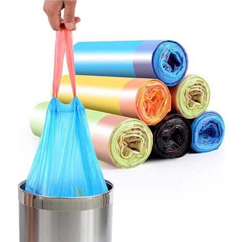 Drawstring Trash Bags Portable Garbage Household Disposable Kitchen Aaccessories Plastic Bag Garbage Bags Double-Seam Leak Proof