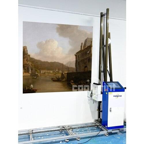 Wall Decal Prints Printing Online Machine Price CMYKW UV Vertical Wall Printer Chinese Wallpen Wallpaper Printer