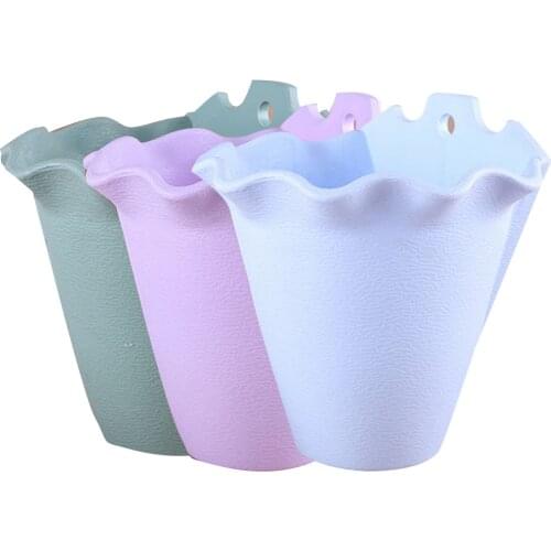 Wall Hanging Planter Plastic Convenience Wall Mount Flowerpot Plants Container Basket Pot For Indoor Outdoor Garden Supplies LBS