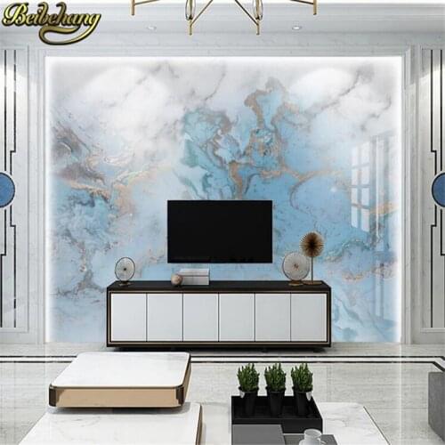 Beibehang Custom photo Green marble block Mural wallpaper for bedroom walls TV Background Decor 3D wallpapers for living room