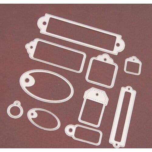 2021 New Label Cutting Dies Stencil DIY Scrapbooking Embossing Album Paper Card Crafts