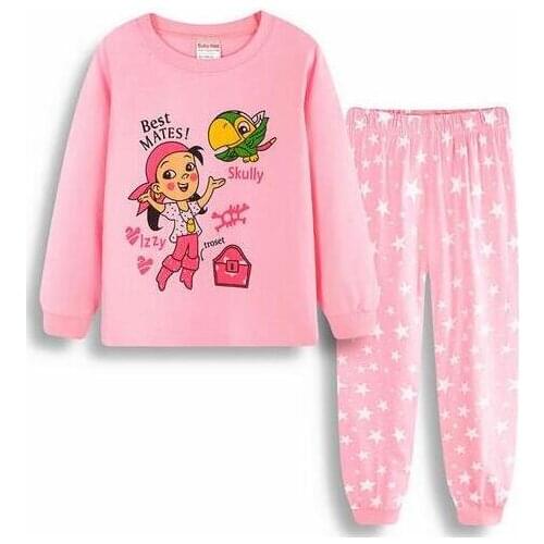 Newest Sale 100% Cotton kids homewear baby Girls Boys Pijamas pyjama clothes Nightwear children sleeping suits autumn pajamas